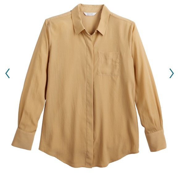 Nine West Tops - NWOT Women’s Nine West Drapey Button down shirt Sz XS